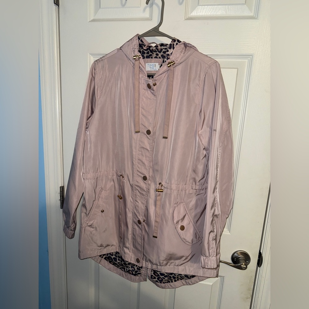 Time and Tru Women's Blush Rain Jacket